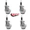 Service Caster 5'' Nylon Swivel 1-1/8'' Expanding Stem Caster Set with Brake, 4PK SCC-EX20S514-NYS-TLB-118-4 - alternate 4